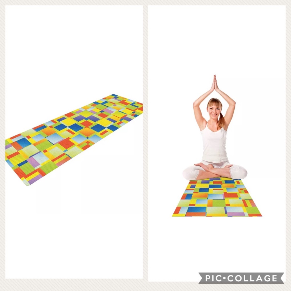 Kess yoga Pilates Exercise Mat Multi Color